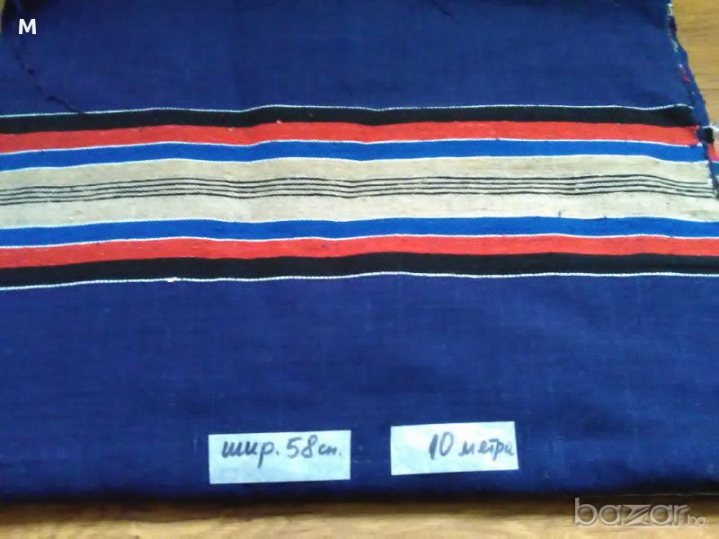 ръчно тъкан памучен плат, снимка 1