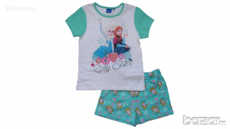 Нова цена! Детска пижама к. р. Frozen за 4, 5, 6 и 8 г. - М01-02, снимка 1
