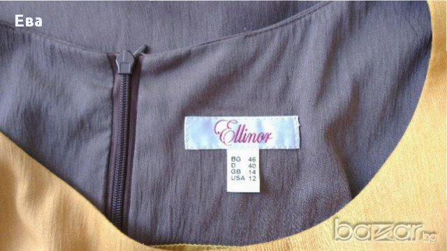 Красива лятна рокля Ellinor с къс паднал ръкав: памук/коприна, 40 EU/46 BG, снимка 3 - Рокли - 12958279