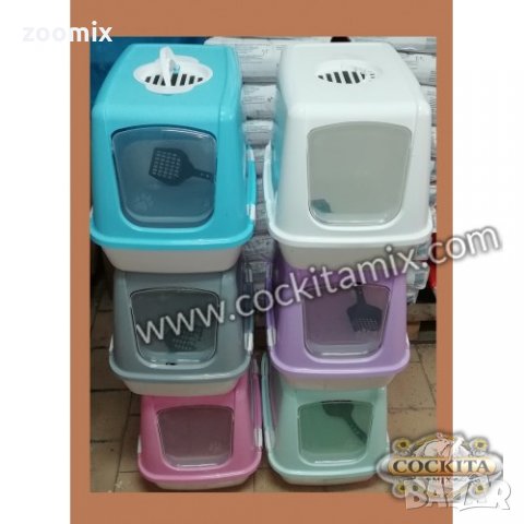 Закрита тоалетна Кокита1 с филтър размер см 36 / 49 / 38 височина - 1бр, снимка 4 - За котки - 22564287