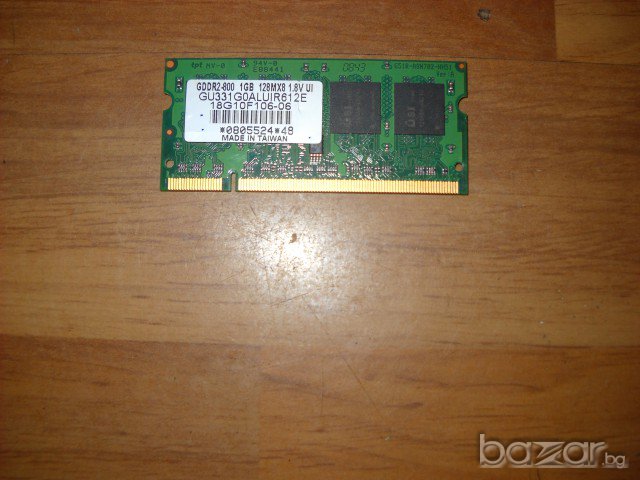 9.Ram за лаптоп DDR2 800 Mz,PC2-6400,1Gb,USI, снимка 1 - RAM памет - 9671461