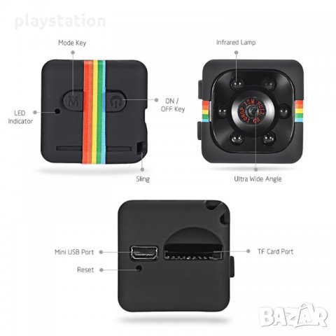 SQ11 миникамера FullHD с детектор за движение, снимка 3 - Камери - 24839932