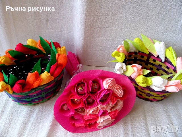 Букети с бонбони, снимка 2 - Декорация за дома - 22664660