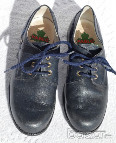 Pablo Sky детски обувки кожени черни Произведено в Испания, снимка 2 - Детски маратонки - 13864240