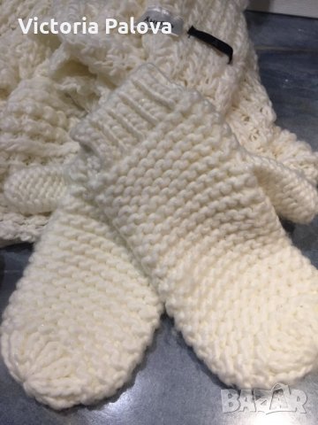 Шапка шал и ръкавици, снимка 5 - Шапки - 23521752