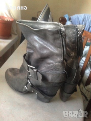 Продавам боти, естествена кожа , снимка 2 - Дамски боти - 23563758