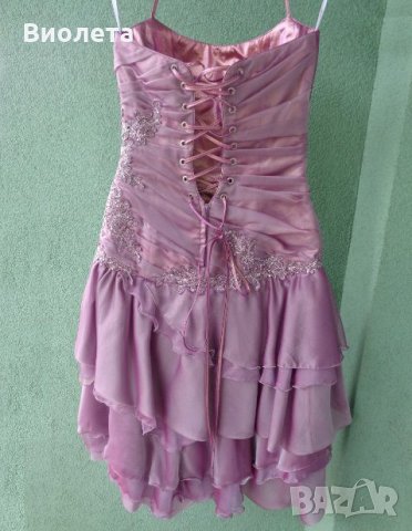 Бална рокля лилава, снимка 2 - Рокли - 22260778