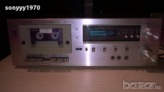 Teac cx-270 cassette deck-made in japan-нов внос швеицария, снимка 11 - Ресийвъри, усилватели, смесителни пултове - 13480854