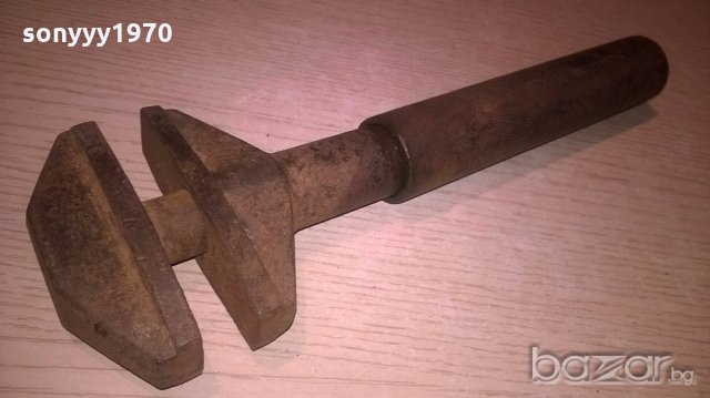 поръчан-ретро раздвижен ключ-антика 25х9см, снимка 2 - Ключове - 19310569