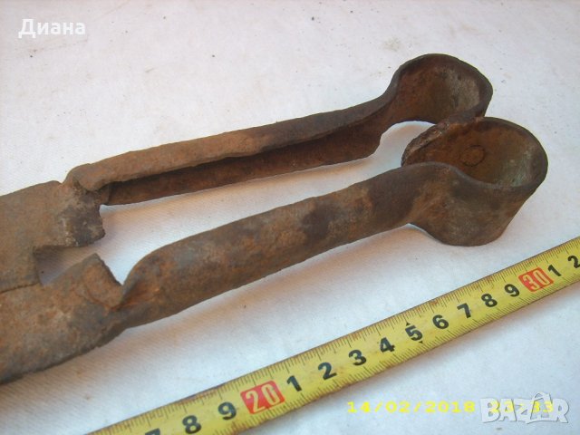 стара кована ножица за стригане на овце, снимка 3 - Антикварни и старинни предмети - 22319788