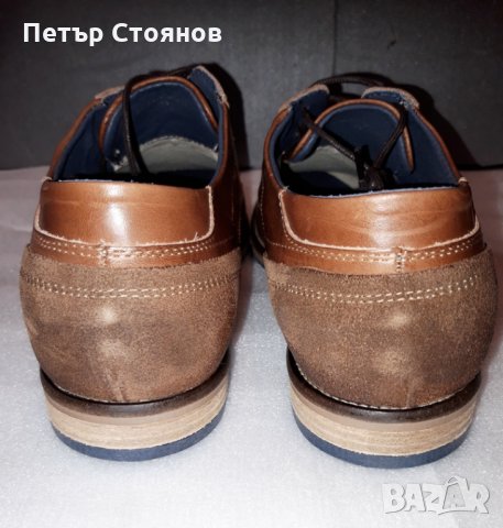 Стилни мъжки обувки от естествена кожа PAUL HUNTER №44, снимка 7 - Ежедневни обувки - 24462010