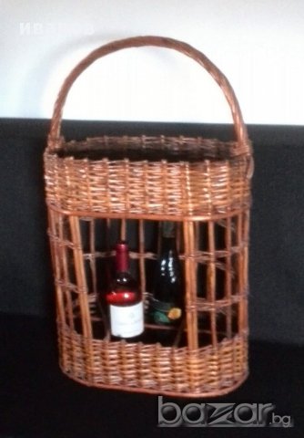 Винтидж кошница-барче за напитки, снимка 4 - Антикварни и старинни предмети - 14386529