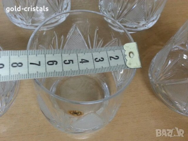кристални чаши за уиски аперитив, снимка 3 - Антикварни и старинни предмети - 22180287