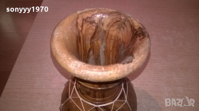 тарамбука-масивна-дърво/кожа-внос швеицария-18х13см, снимка 12 - Колекции - 24490986