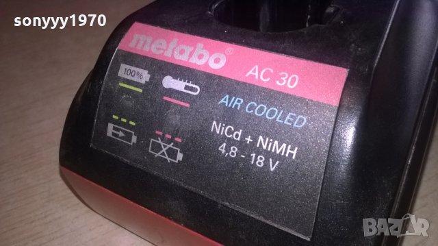 metabo ac 30 air cooled battery charger-внос швеицария, снимка 4 - Винтоверти - 23944392