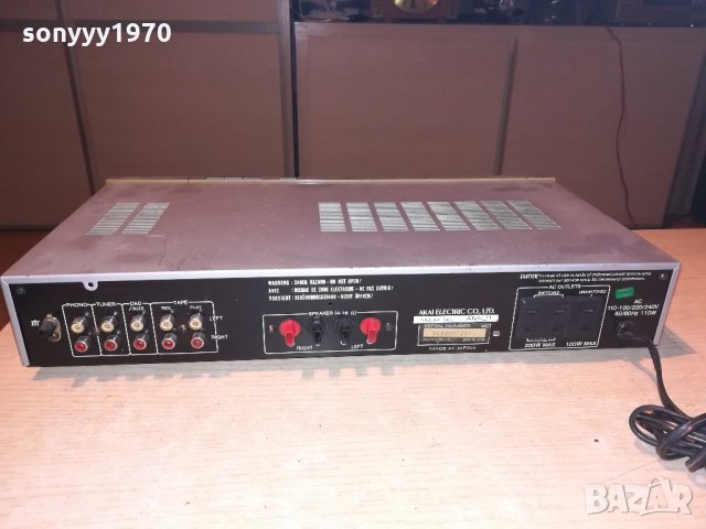 akai amplifier-made in japan-внос англия, снимка 9 - Ресийвъри, усилватели, смесителни пултове - 21604447