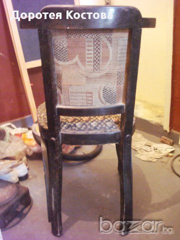 Стар дървен стол, снимка 13 - Антикварни и старинни предмети - 10403906