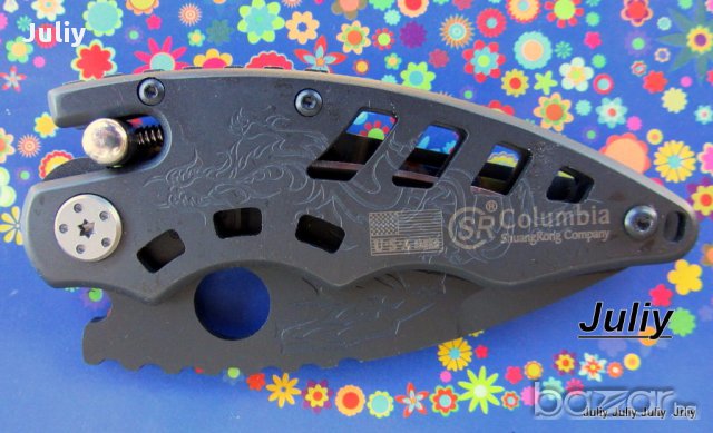 Малко сгъваемо ножче с оригинален дизайн и механизъм - SR217 / SR218, снимка 11 - Ножове - 14123906