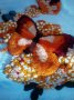 Ръчно тъкано голямо пано "Пеперуда", снимка 1 - Пана - 16459983