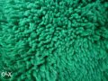 дългокосмест зелен  губер естествена вълна ръчно тъкан, снимка 5