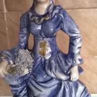 порцеланова статуетка-викторианска дама, снимка 4 - Антикварни и старинни предмети - 17468172