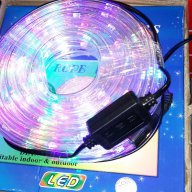 Коледни лампички - силиконов маркуч 10 метра -многоцветен, снимка 6 - Осветление - 12796189