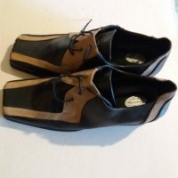Дам.обувки-/изк.кожа/-№39-цвят-черно+бежаво., снимка 2 - Дамски ежедневни обувки - 22385235