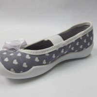 Детски анатомични пантофи BEFADO сиво сърчица, снимка 3 - Бебешки обувки - 20680381