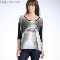 Нова уникална блуза в черно и бяло 34/36размер, снимка 2 - Тениски - 17805726