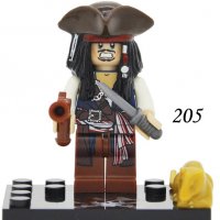 Лего фигури Карибски пирати Джак Спароу Барбароса Салазар Дейви Джоунс Черната брада, снимка 5 - Конструктори - 24011687
