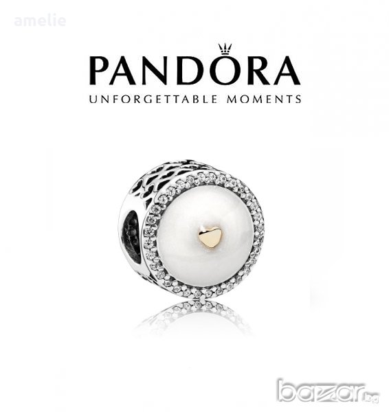 Черен Петък! Мънисто Pandora Precious Heart. Колекция Amélie, снимка 1