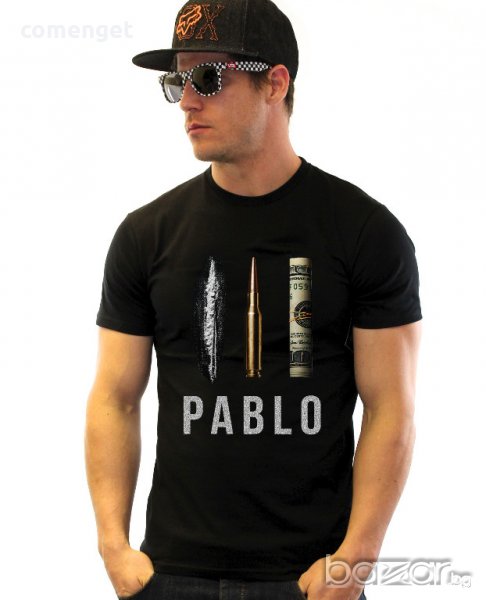  ПРОМО ЦЕНА! Мъжки тениски ПАБЛО / PABLO BULLET DOLAR! Поръчай модел по твой дизайн! , снимка 1