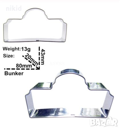 Паметник гроб рамка метална форма резец украса торта фондан сладки др., снимка 1