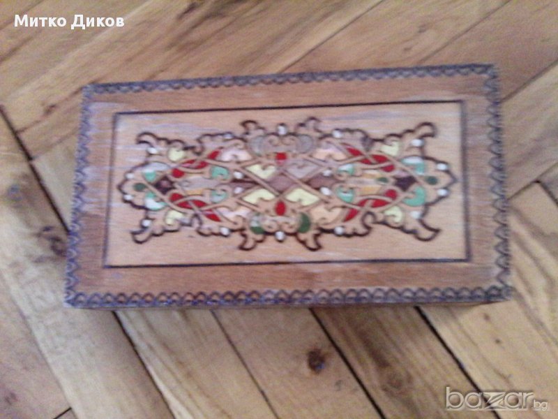 Дървена кутия стара войнишка, снимка 1
