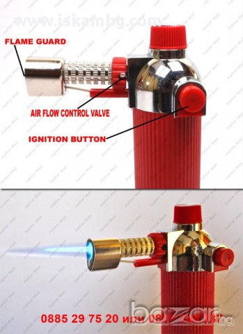 Газова горелка с пиезо запалване, снимка 2 - Други инструменти - 12394668