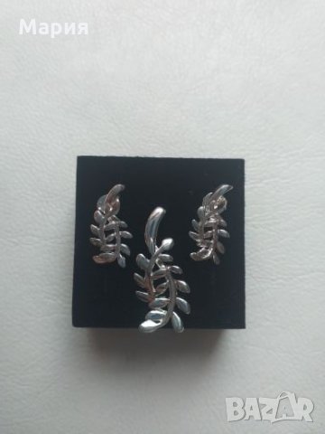 Сребърен комплект, снимка 2 - Бижутерийни комплекти - 23869449