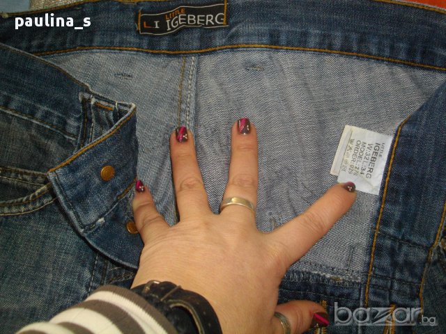 Мъжки двуцветни дънки ”Little ICEBERG”-оригинал, снимка 3 - Дънки - 14941231