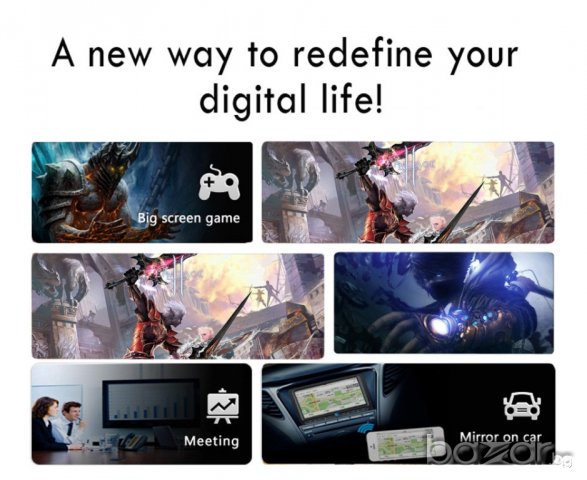 TV stick Anycast WiFi за безжично свързване на телефон или таблет с телевизор, снимка 7 - Плейъри, домашно кино, прожектори - 20866295