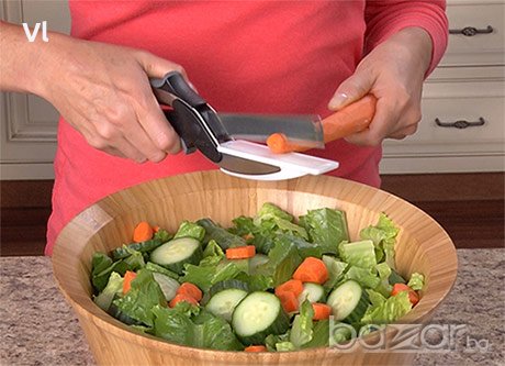 Домакински нож -Smart Cutter Клевър Кътър,Смарт Кътър, снимка 5 - Прибори за хранене, готвене и сервиране - 18630956