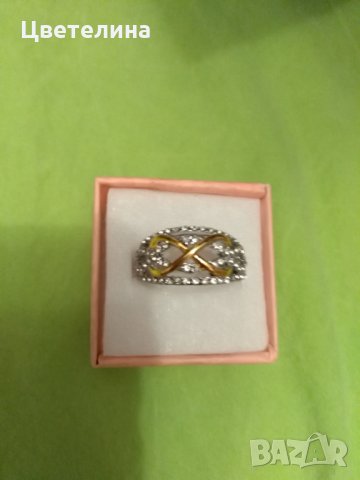 Пръстен с цирконии , снимка 4 - Пръстени - 25848993