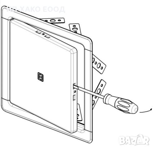 РЕВИЗИОННА ВРАТИЧКА ИНОКС, снимка 3 - Строителни материали - 22198441