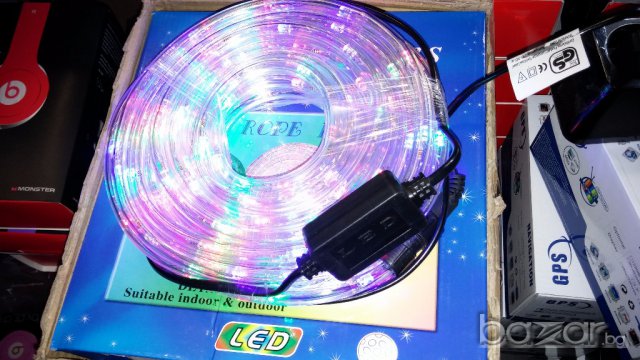 Коледни лампички - силиконов маркуч 10 метра -многоцветен, снимка 6 - Осветление - 12796189