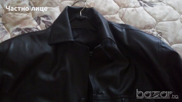 Две мъжки български кожени якета от еко кожа , снимка 4 - Якета - 19898841