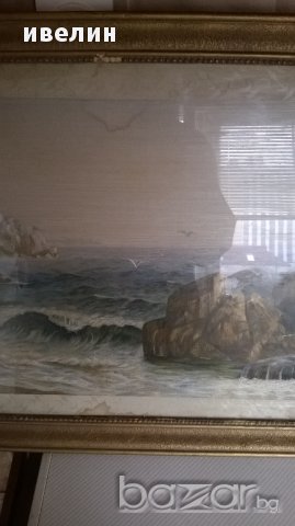 картина везана на плат-море, снимка 2 - Картини - 12265504