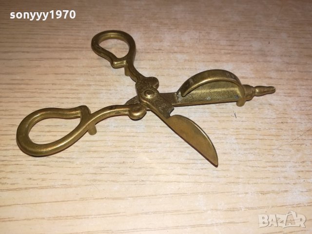 ретро колекция-мед/месинг-внос швеицария 14х6см, снимка 4 - Колекции - 21513884