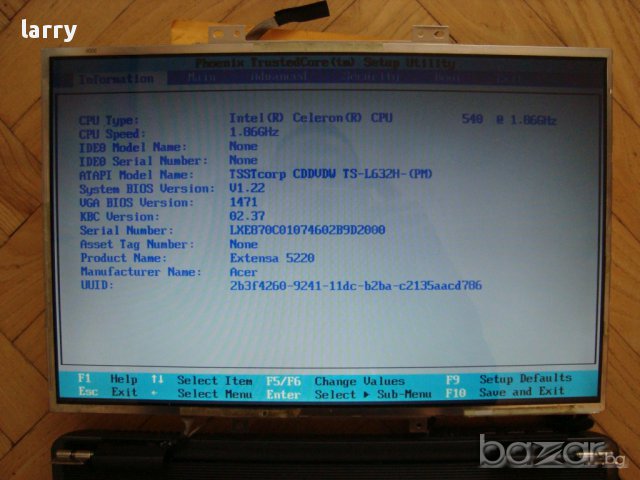 Acer Extensa 5220 лаптоп на части, снимка 5 - Части за лаптопи - 10333091
