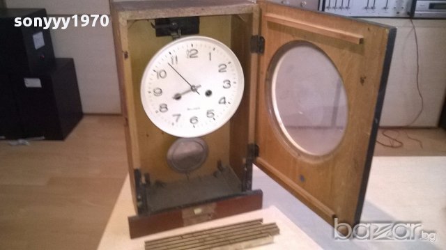 АНТИК-Руски ретро часовник-за ремонт за колекция-47х30х15см, снимка 2 - Антикварни и старинни предмети - 17791595