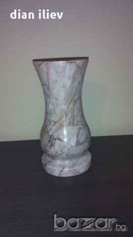 Стара мраморна вазичка, снимка 2 - Антикварни и старинни предмети - 13861877