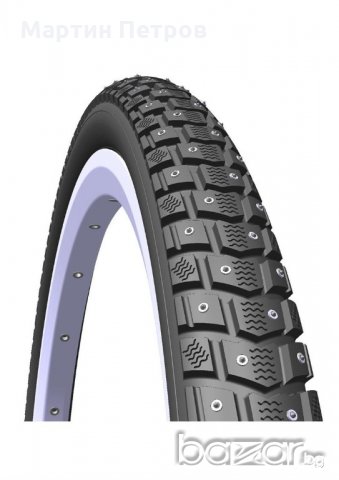 Зимни външни гуми за велосипед колело FROSTER с метални шпайкове, снимка 2 - Части за велосипеди - 20383823