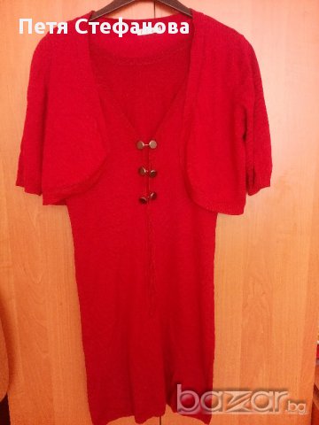червена рокля с болеро